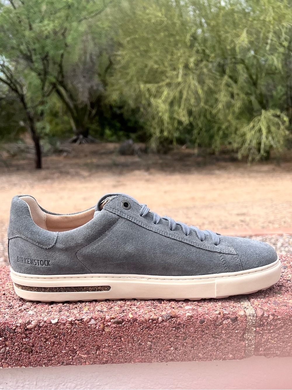 NWOB $160 Birkenstock Bend Low Suede Sneakers Gray Men’s - Picture 2 of 12